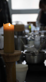 おおきな蜜蝋蝋燭｜信州の恵みを、そのまま灯す